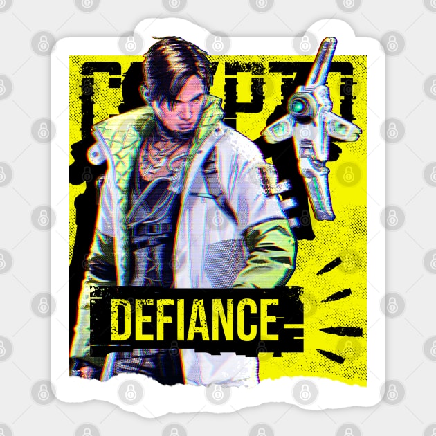 Apex Legends Crypto Defiance Sticker by LucioDarkTees